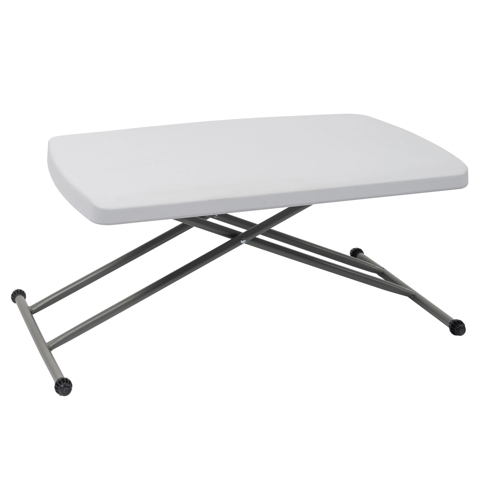76*50*70.5cm Liftable Garden Plastic Table White view 38