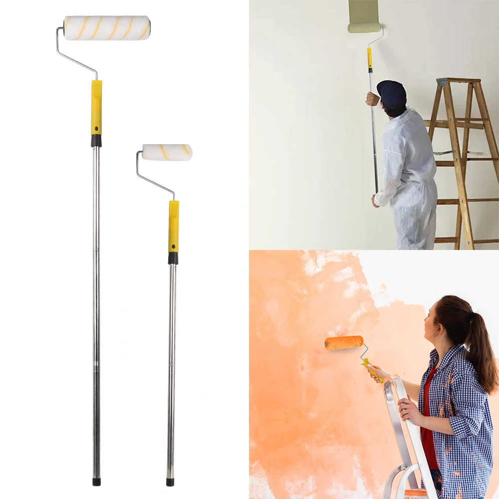 Paint Roller Set with Extension Pole, Tray, Brush and Roller Covers - Complete Wall and Ceiling Painting Kit view 5