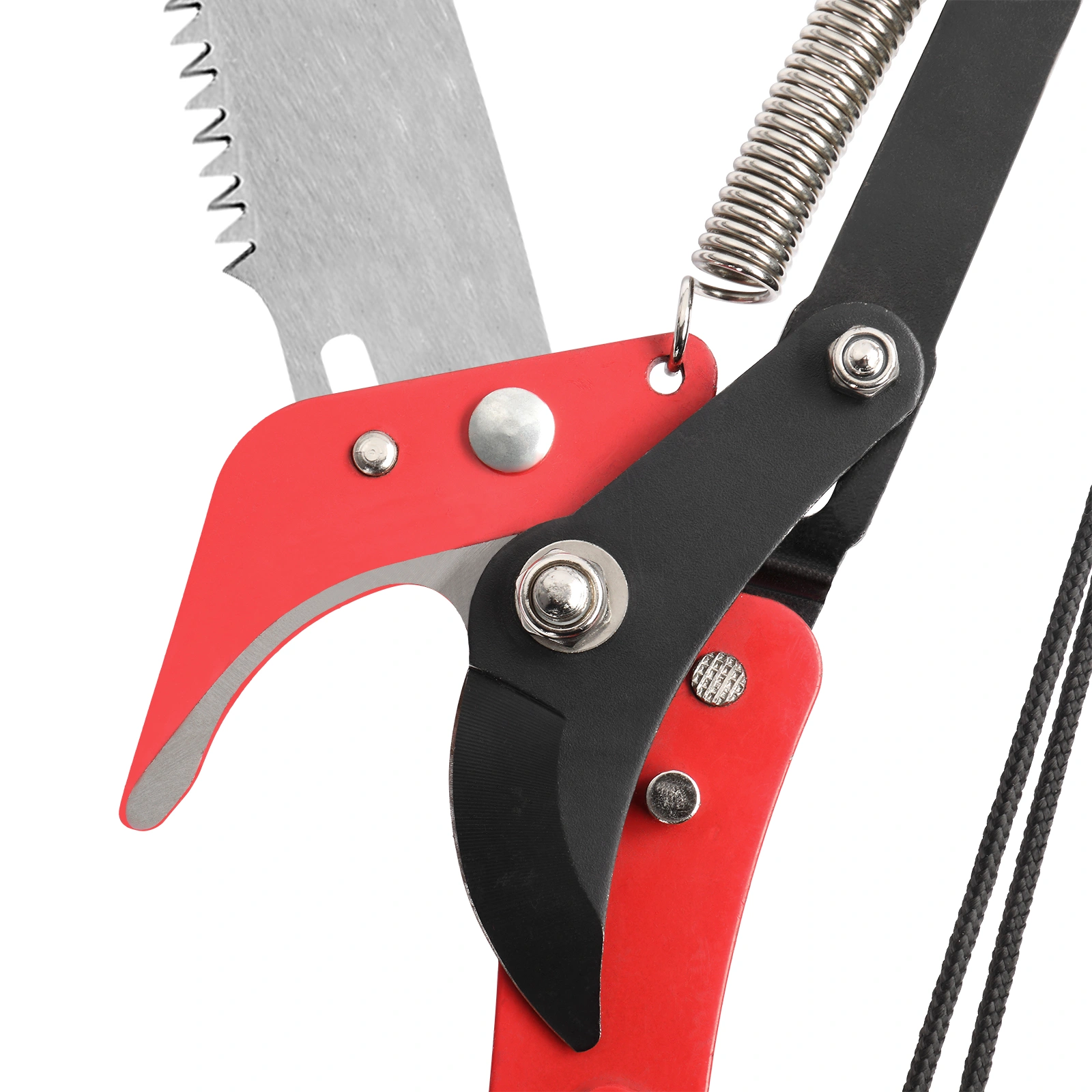 26ft Manual Pole Saw, Lightweight Tree Trimmers Long Handle Pruner Set, Sharp Steel Blade and Scissors Pole Saw for Trimming Palm, Pear Tree, Fir Tree, Other High Trees and Shrubs view 12
