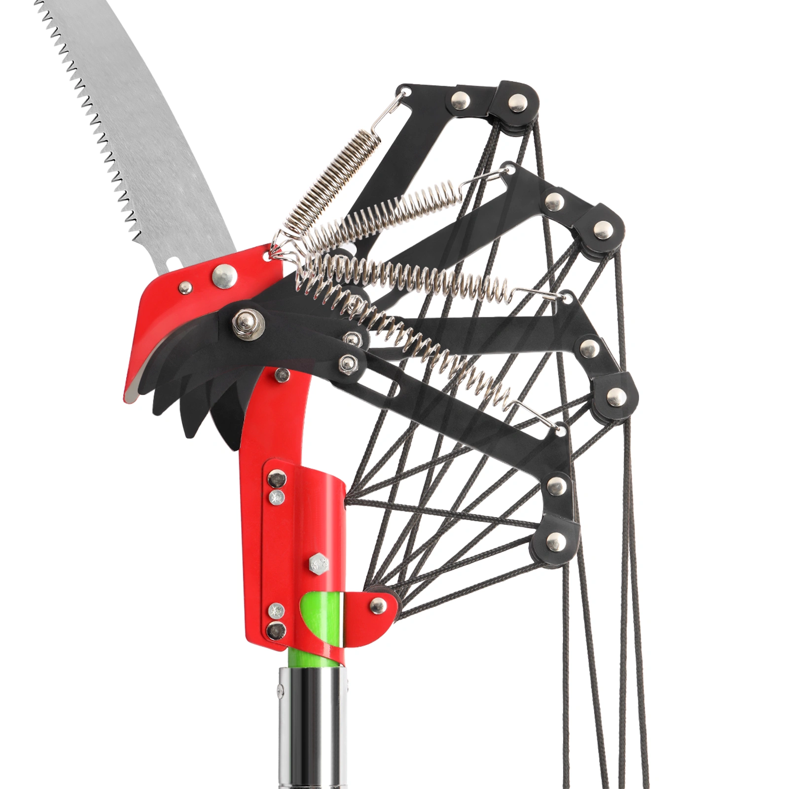 26ft Manual Pole Saw, Lightweight Tree Trimmers Long Handle Pruner Set, Sharp Steel Blade and Scissors Pole Saw for Trimming Palm, Pear Tree, Fir Tree, Other High Trees and Shrubs view 15