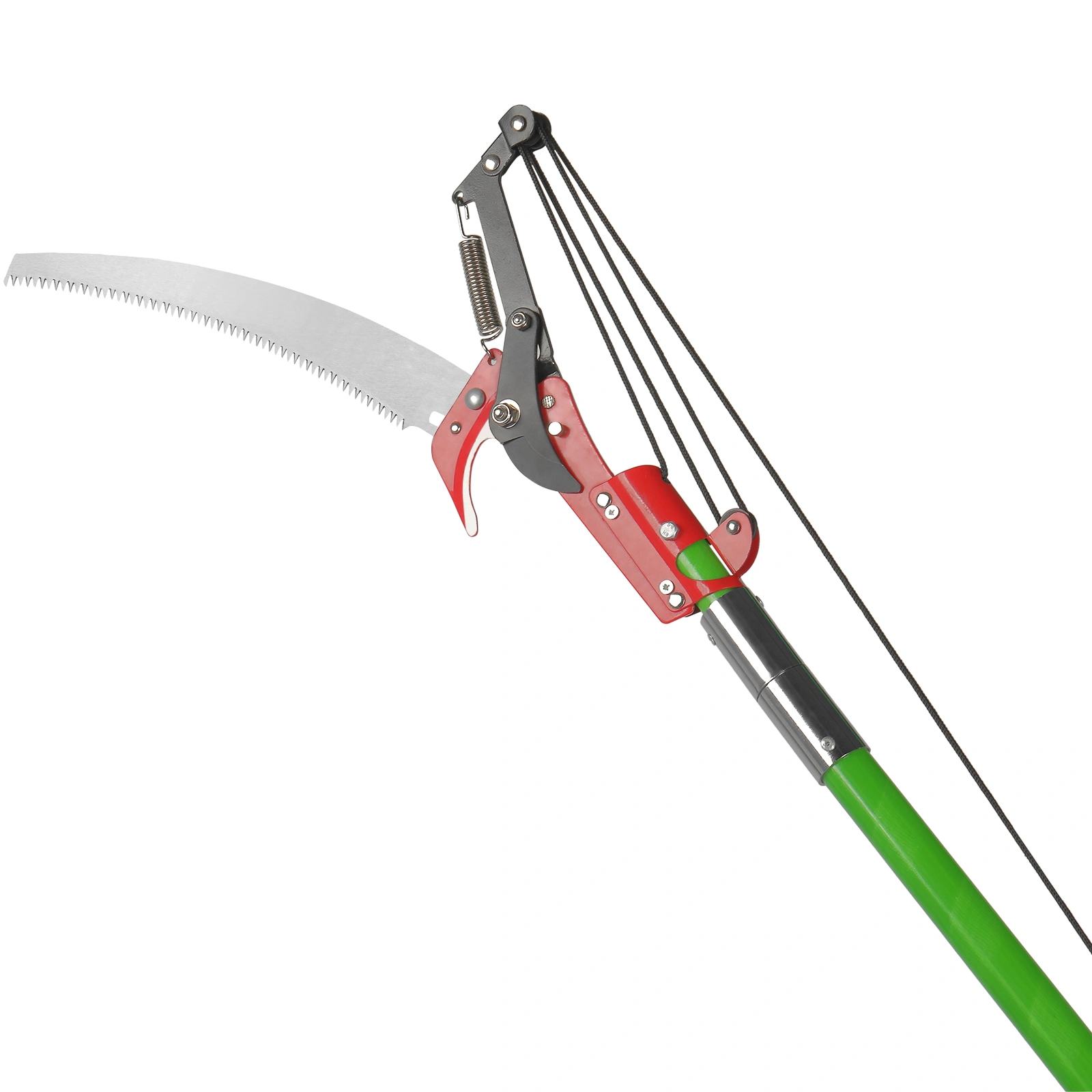 26ft Manual Pole Saw, Lightweight Tree Trimmers Long Handle Pruner Set, Sharp Steel Blade and Scissors Pole Saw for Trimming Palm, Pear Tree, Fir Tree, Other High Trees and Shrubs view 21