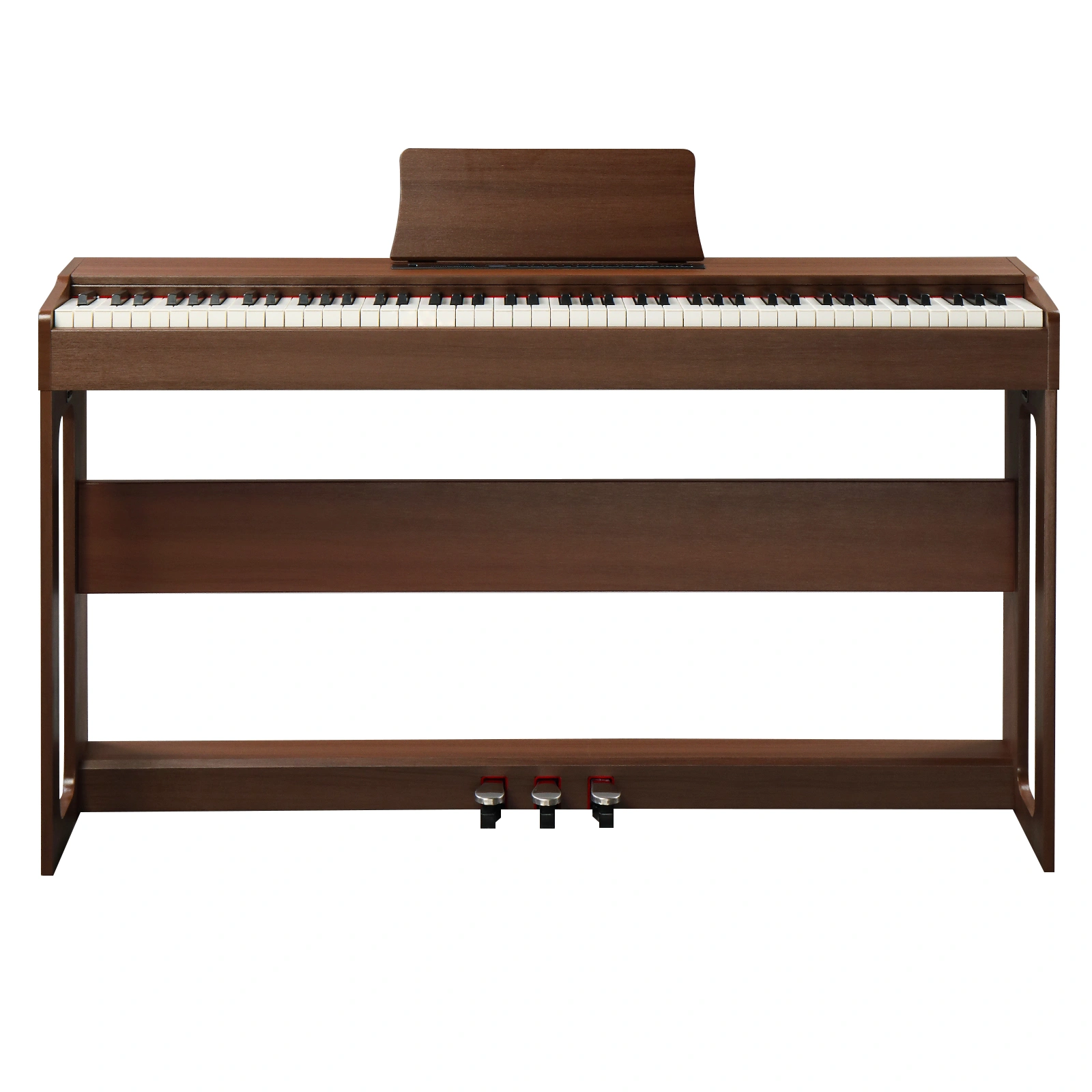 GDP-104 Digital Piano 88 Keys Full Weighted Keyboard with Furniture Stand, Triple Pedals, Headphone & Power Adapter, Black Walnut, All Levels view 2
