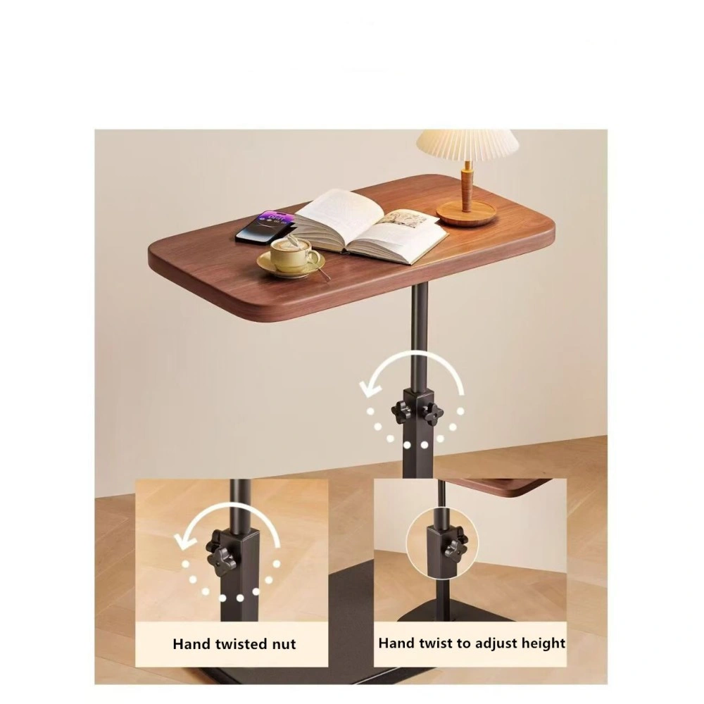 Adjustable C-Shaped Sofa Side Table, Multi-Function End Coffee Laptop Table for Living Room Bedroom view 3