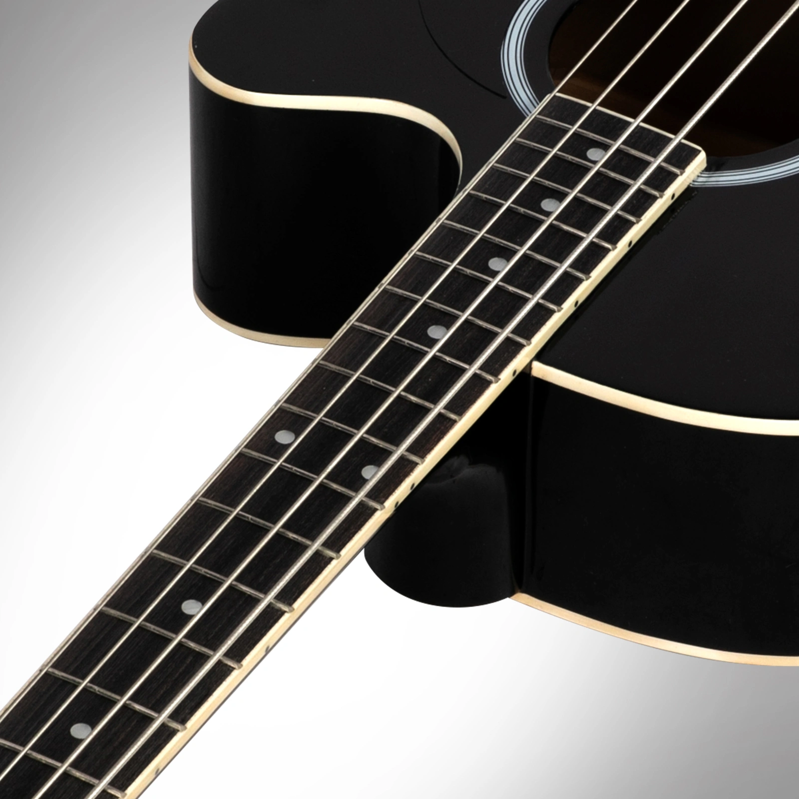 GMB101 4 string Electric Acoustic Bass Guitar w/ 4-Band Equalizer EQ-7545R Black view 12