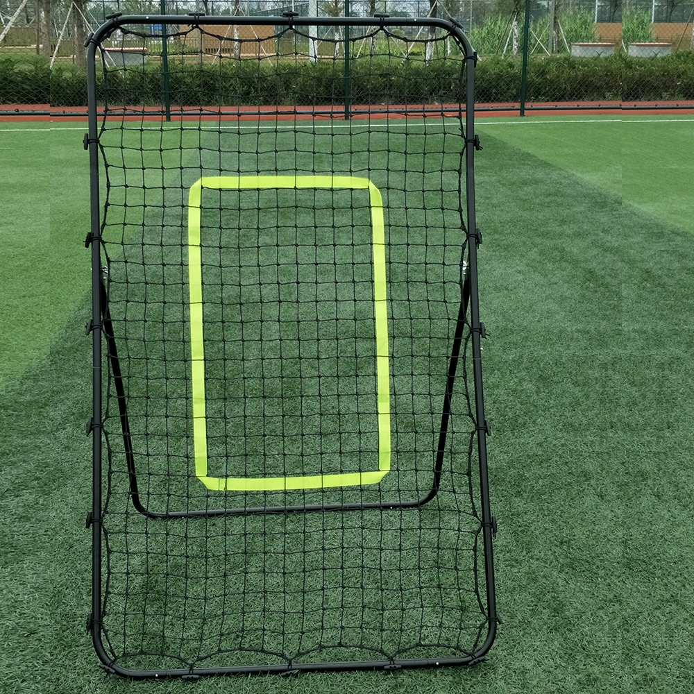 Professional Galvanized Steel Pipe Rebound Soccer/Baseball Goal Black view 4
