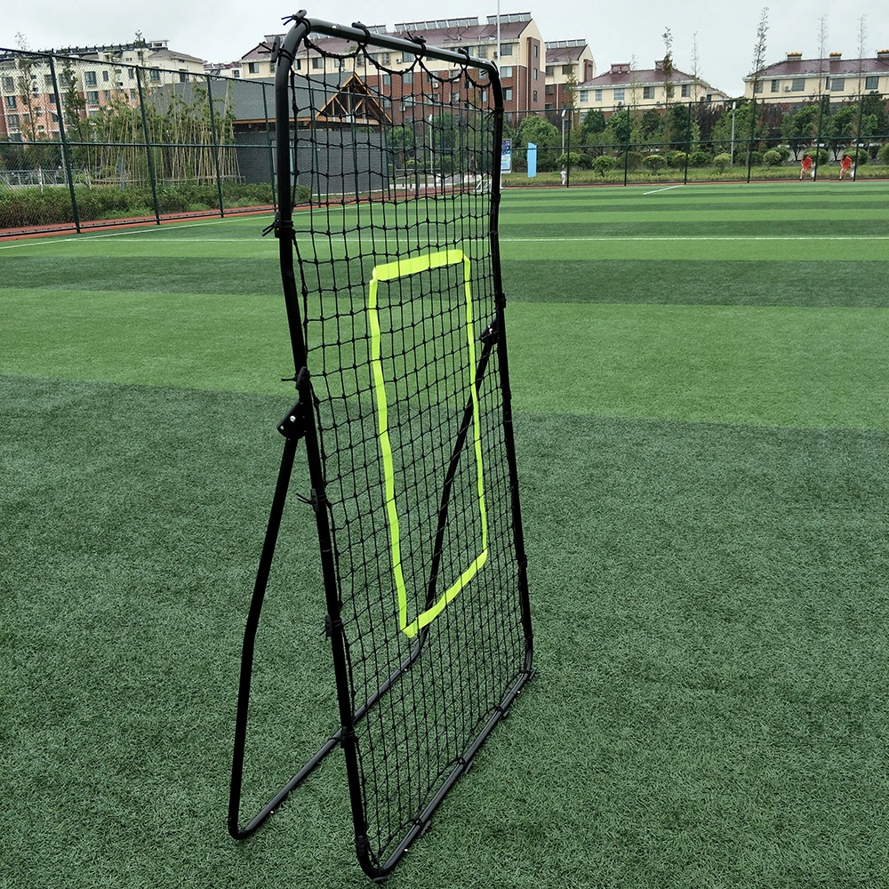 Professional Galvanized Steel Pipe Rebound Soccer/Baseball Goal Black view 8