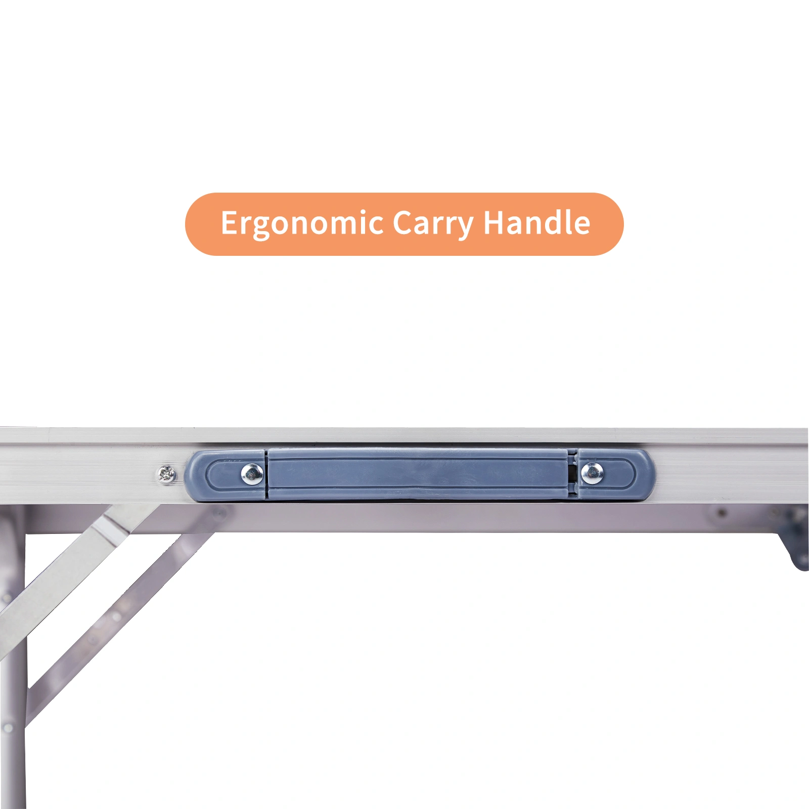 6ft Aluminum Alloy Folding Table black view 13