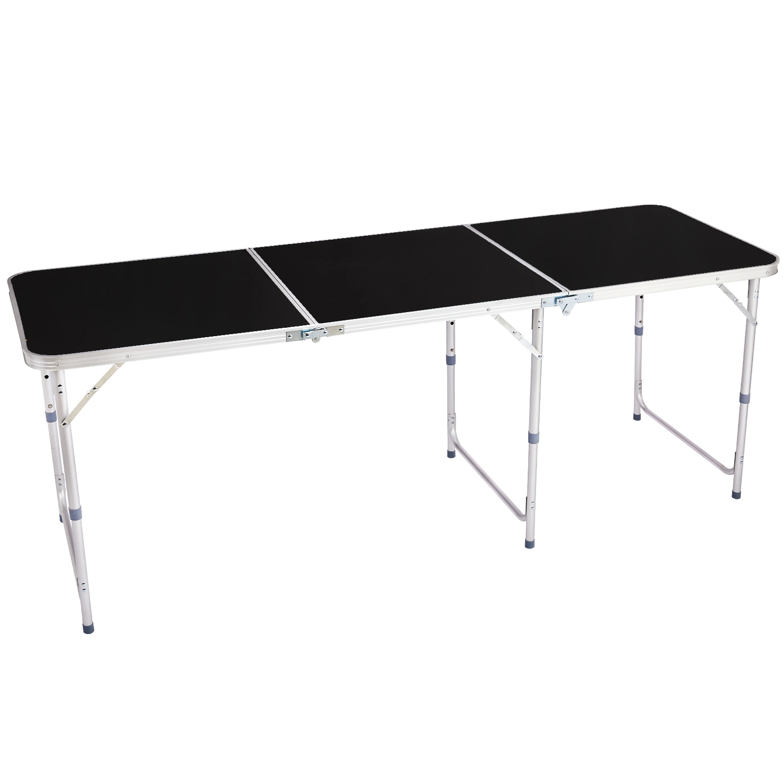 6ft Aluminum Alloy Folding Table black view 4