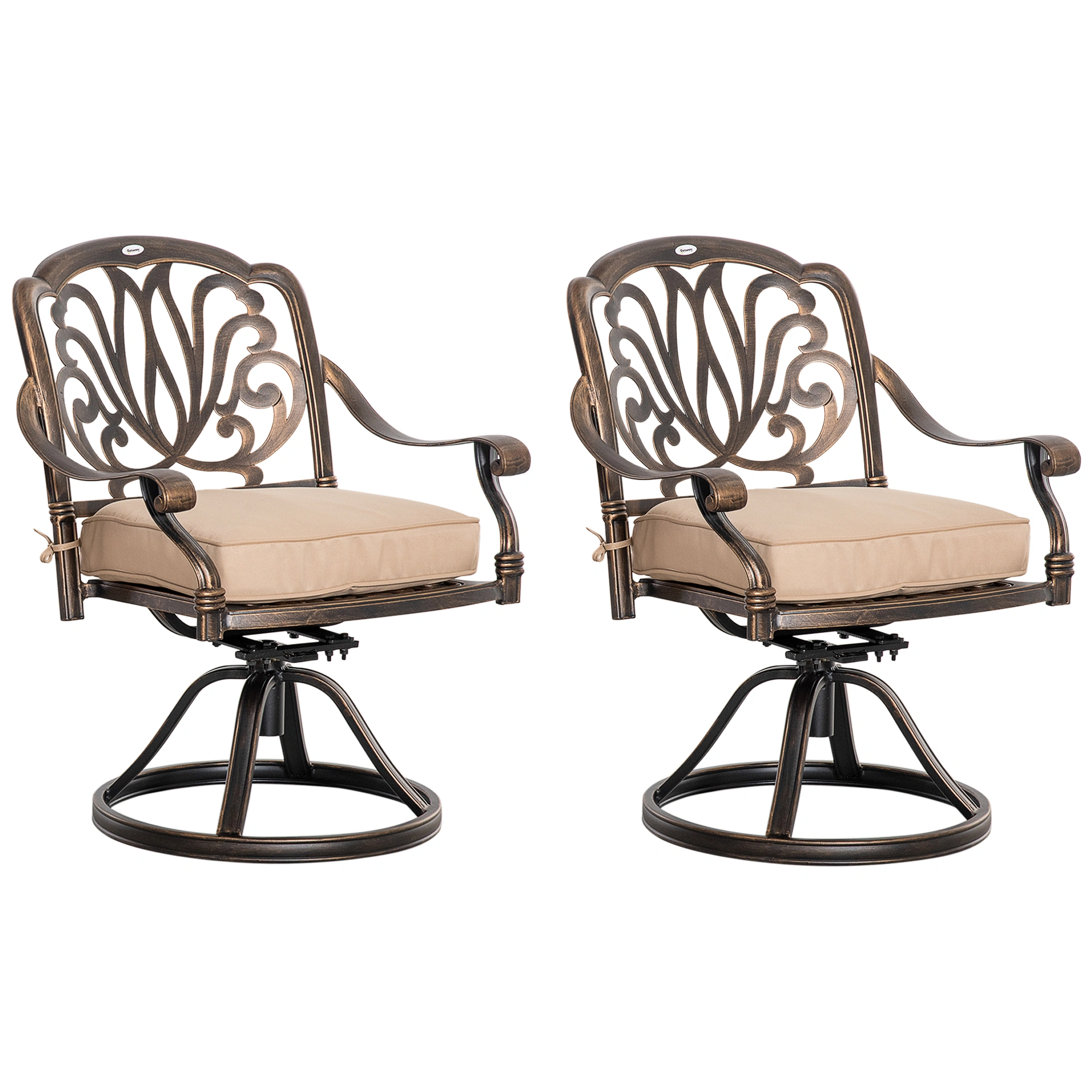 Garden Rocking Chair with Armrests, All-Weather Outdoor Seating, Rattan Style, Black view 2