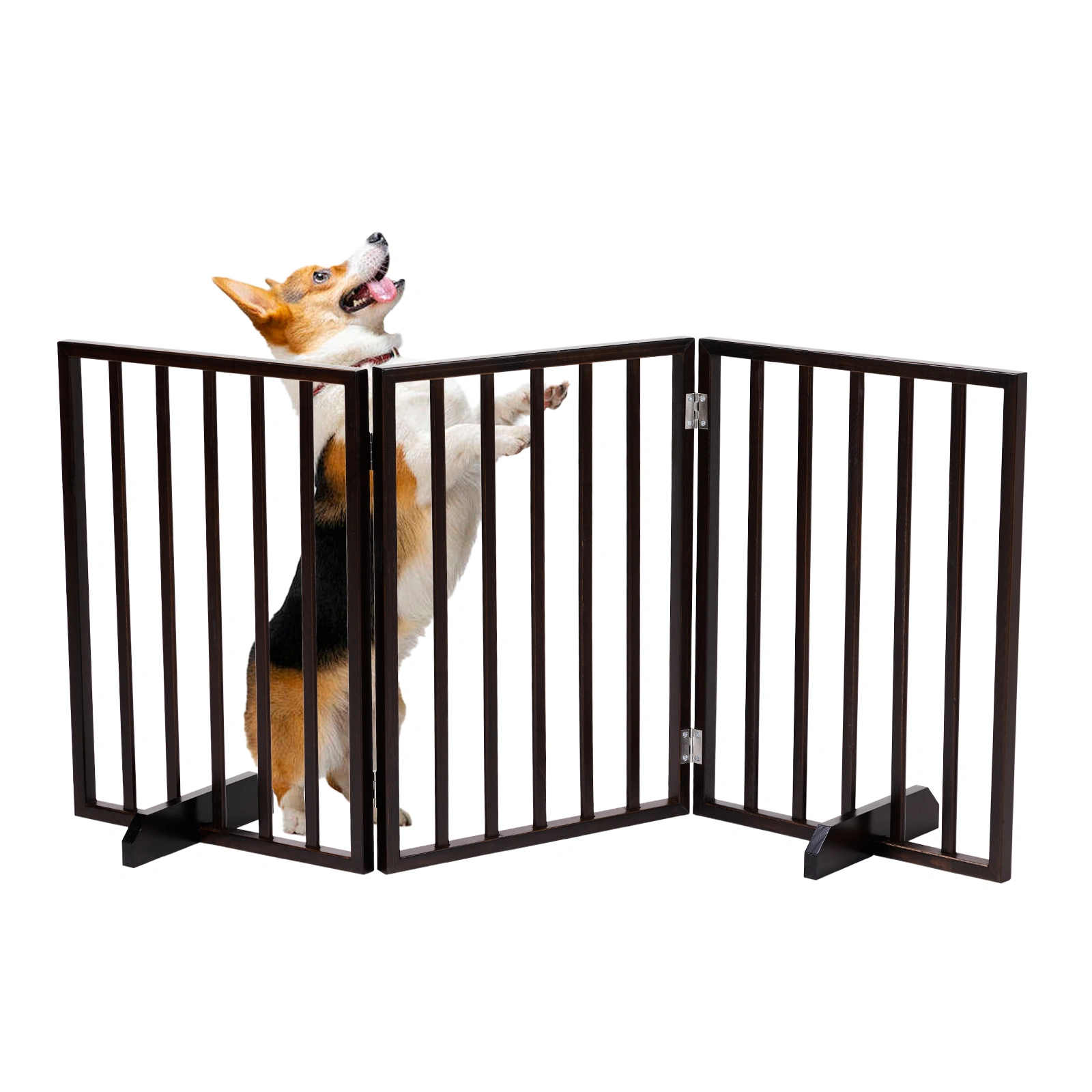 The Wooden Dog Fence Walnut view 14
