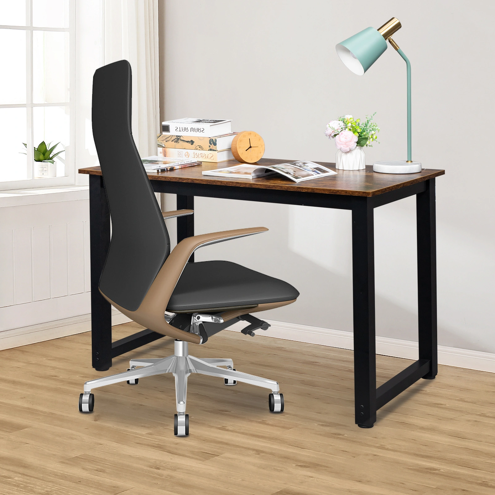 110cm Decent High Strength Wooden Computer Desk Oak view 21