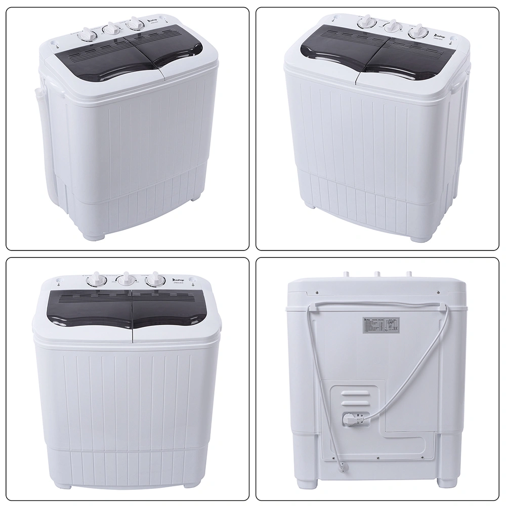 Compact Twin Tub with Built-in Drain Pump XPB35-188S 14.3(7.7 6.6)lbs Semi-automatic Gray Cover Washing Machine view 11