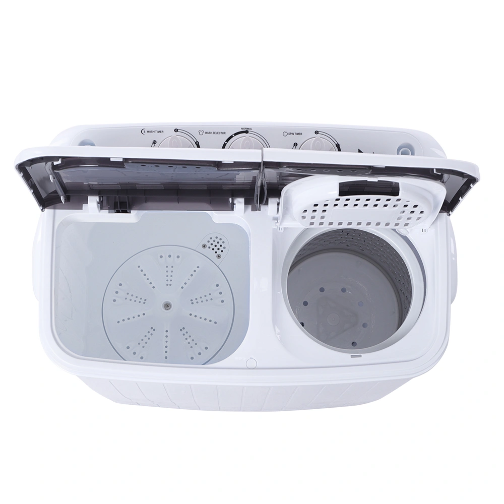 Compact Twin Tub with Built-in Drain Pump XPB35-188S 14.3(7.7 6.6)lbs Semi-automatic Gray Cover Washing Machine view 15
