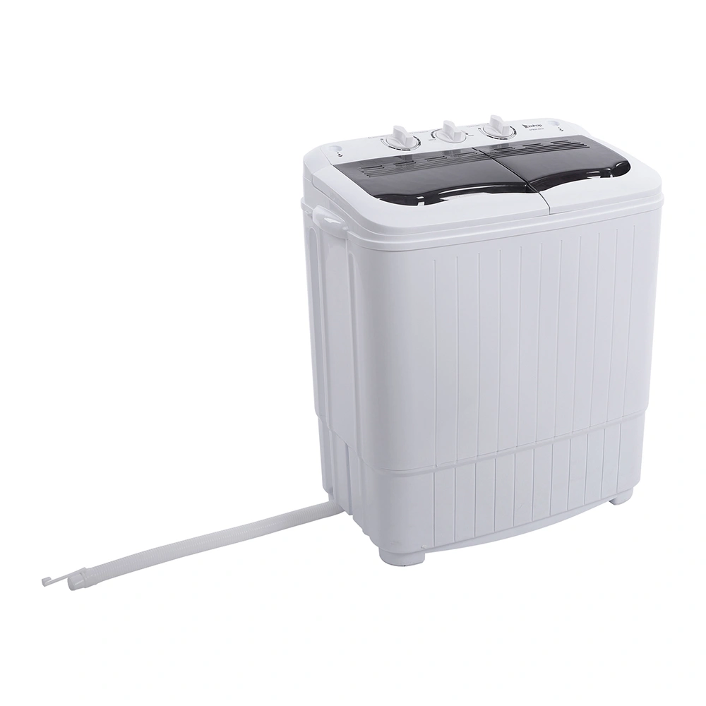 Compact Twin Tub with Built-in Drain Pump XPB35-188S 14.3(7.7 6.6)lbs Semi-automatic Gray Cover Washing Machine view 16