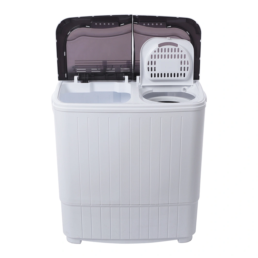 Compact Twin Tub with Built-in Drain Pump XPB35-188S 14.3(7.7 6.6)lbs Semi-automatic Gray Cover Washing Machine view 19