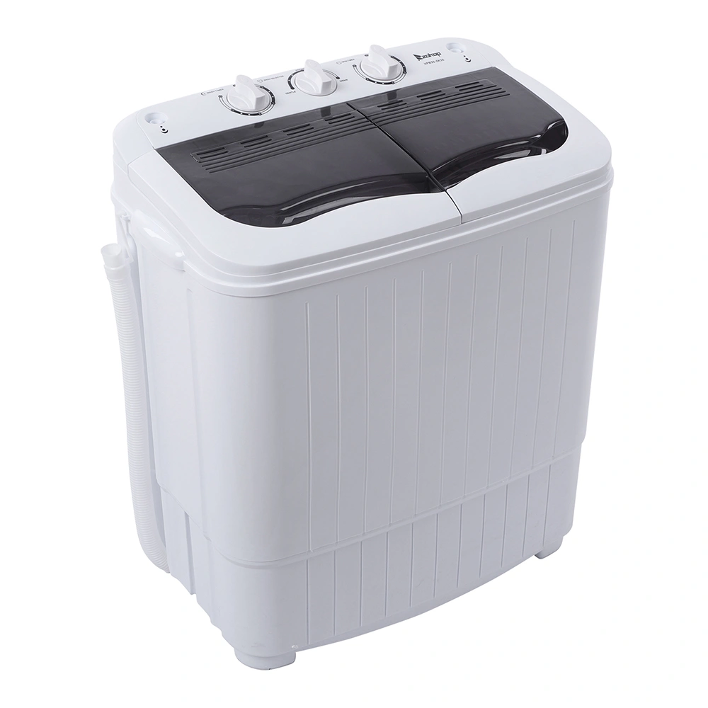 Compact Twin Tub with Built-in Drain Pump XPB35-188S 14.3(7.7 6.6)lbs Semi-automatic Gray Cover Washing Machine view 21