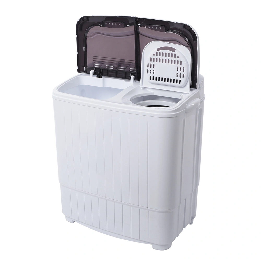 Compact Twin Tub with Built-in Drain Pump XPB35-188S 14.3(7.7 6.6)lbs Semi-automatic Gray Cover Washing Machine view 22