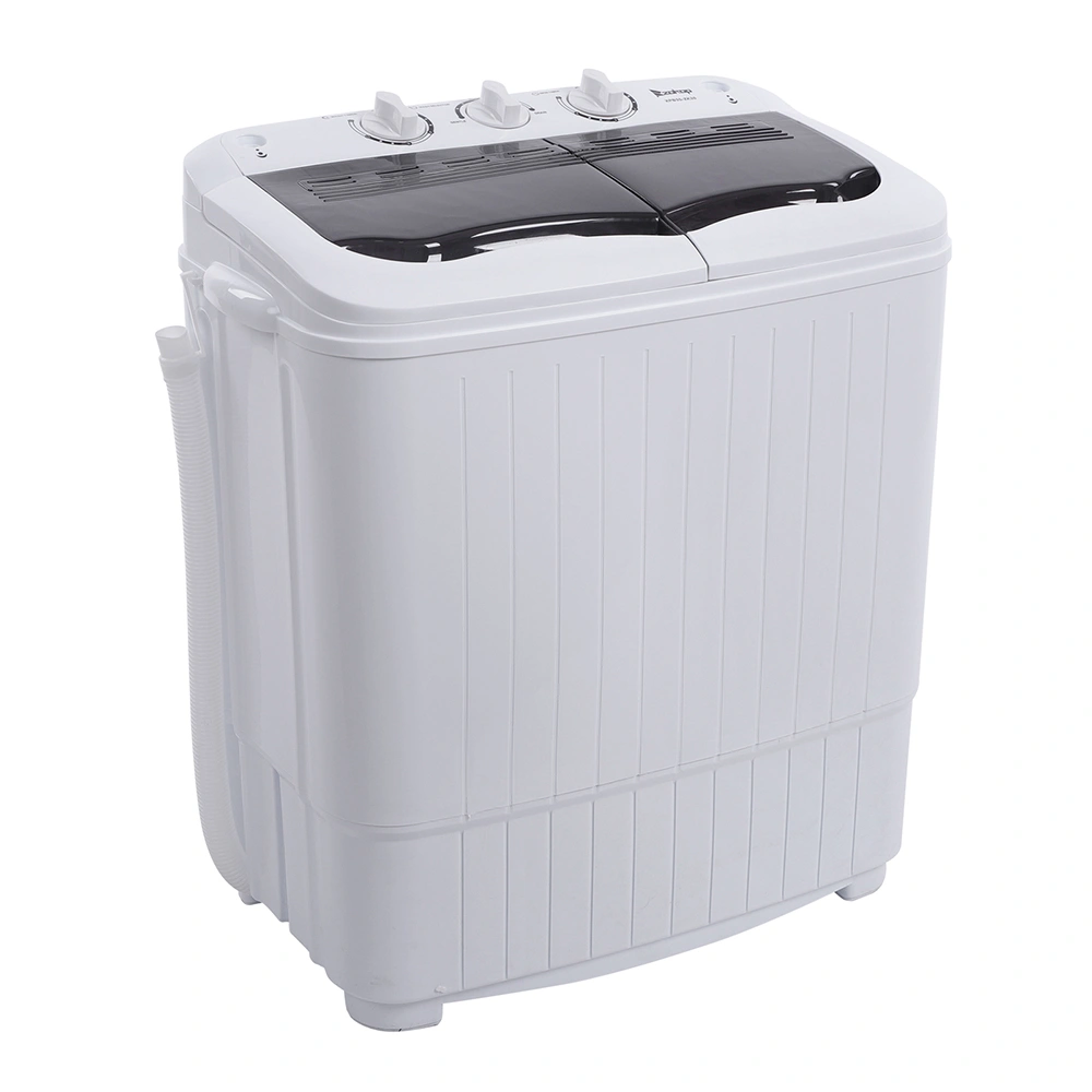 Compact Twin Tub with Built-in Drain Pump XPB35-188S 14.3(7.7 6.6)lbs Semi-automatic Gray Cover Washing Machine view 24