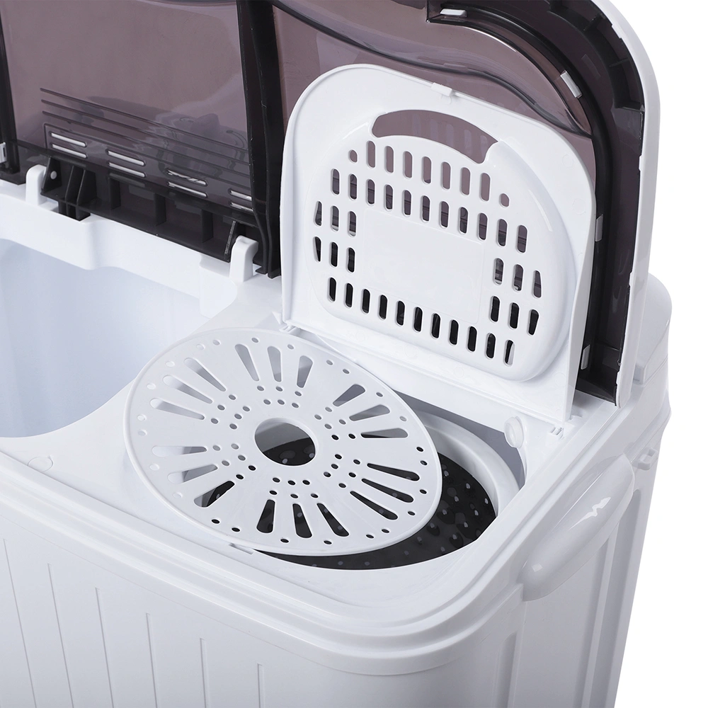 Compact Twin Tub with Built-in Drain Pump XPB35-188S 14.3(7.7 6.6)lbs Semi-automatic Gray Cover Washing Machine view 30