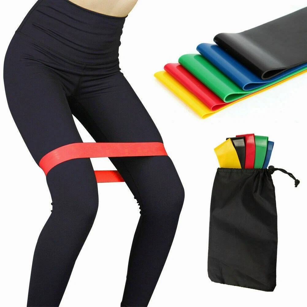 Set of 5 Resistance Exercise Loop Bands Fitness Yoga Resistance Band TPE Colorful (US Logistics only For USPS.TK/TMEU only For self-pickup) view 7