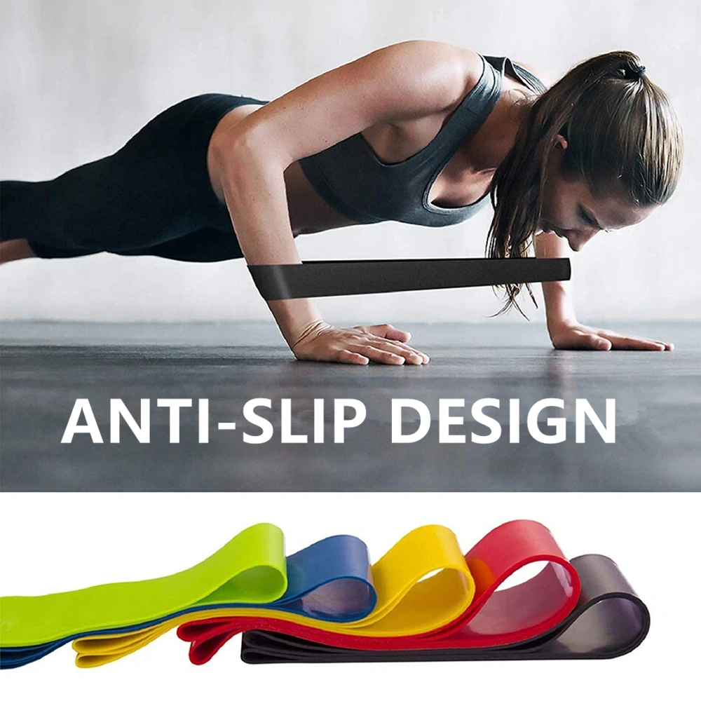 Set of 5 Resistance Exercise Loop Bands Fitness Yoga Resistance Band TPE Colorful (US Logistics only For USPS.TK/TMEU only For self-pickup) view 9