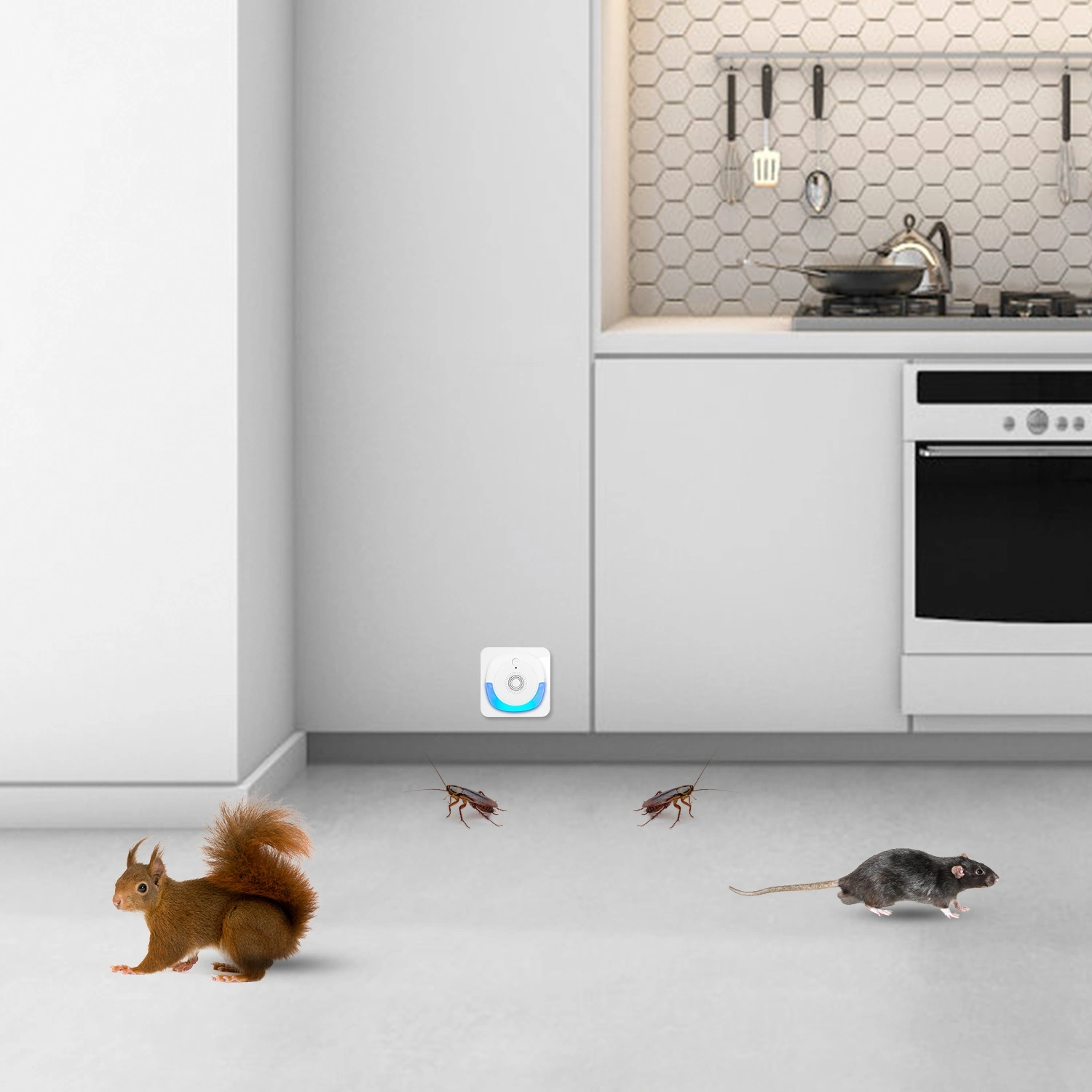 2026 Upgraded Ultrasonic Pest Repeller, Plug-in Insect Rodent Repellent with Dual Working Modes, 800-1200 Sq.ft Coverage, Safe for Human & Pets, for Mouse Roach Spider Mosquito Ant view 5