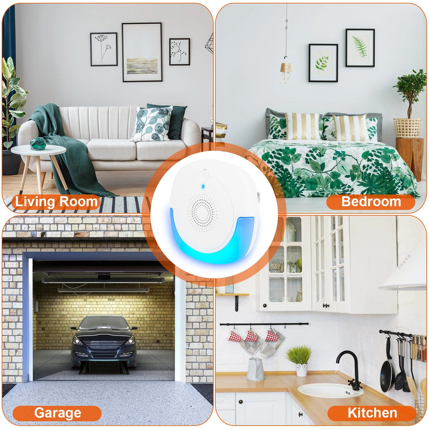 2026 Upgraded Ultrasonic Pest Repeller, Plug-in Insect Rodent Repellent with Dual Working Modes, 800-1200 Sq.ft Coverage, Safe for Human & Pets, for Mouse Roach Spider Mosquito Ant view 6