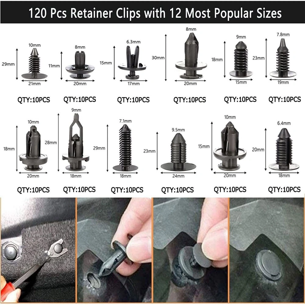 238 Pcs Auto Trim Removal Tool Set, Interior Panel Dashboard Clip Pliers view 3