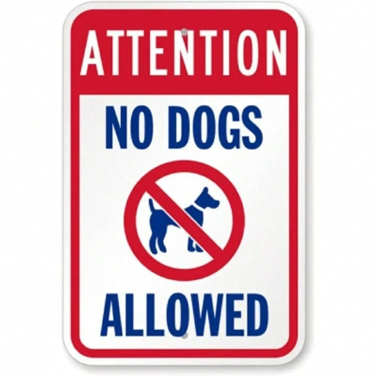 Dogs Not Allowed Sign - Durable Metal Outdoor Yard Sign | No Pets Welcome Plaque view 2