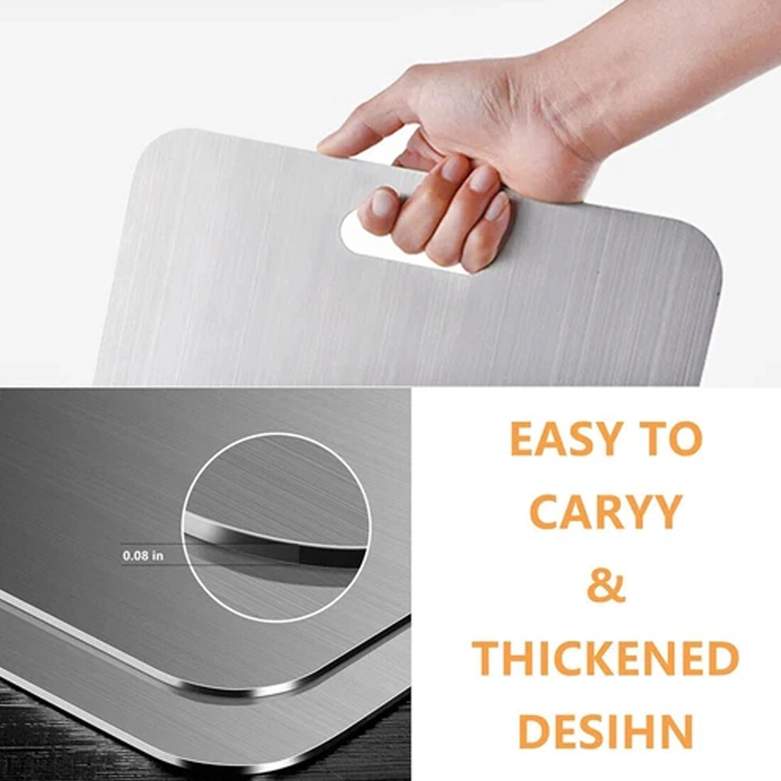 3 Pcs Titanium Cutting Board Double Sided Chopping Board for Kitchen view 5