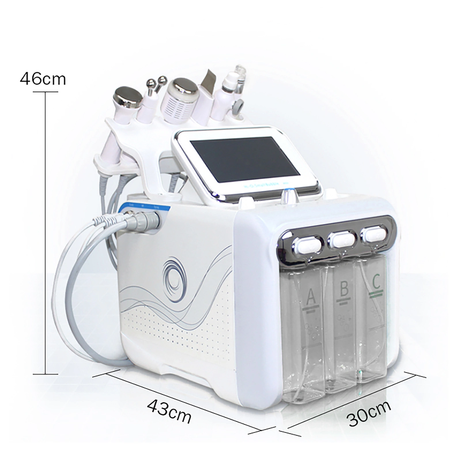 6-in-1 Hydra Dermabrasion Facial Machine, Water Skin Cleanser & Deep Pore Exfoliation Hydro Peel Device