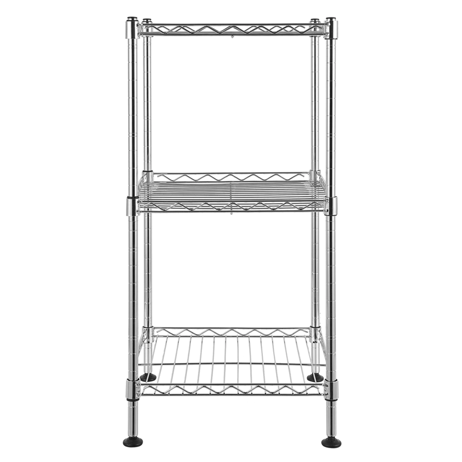 3-Tier Steel Wire Shelving Tower view 2