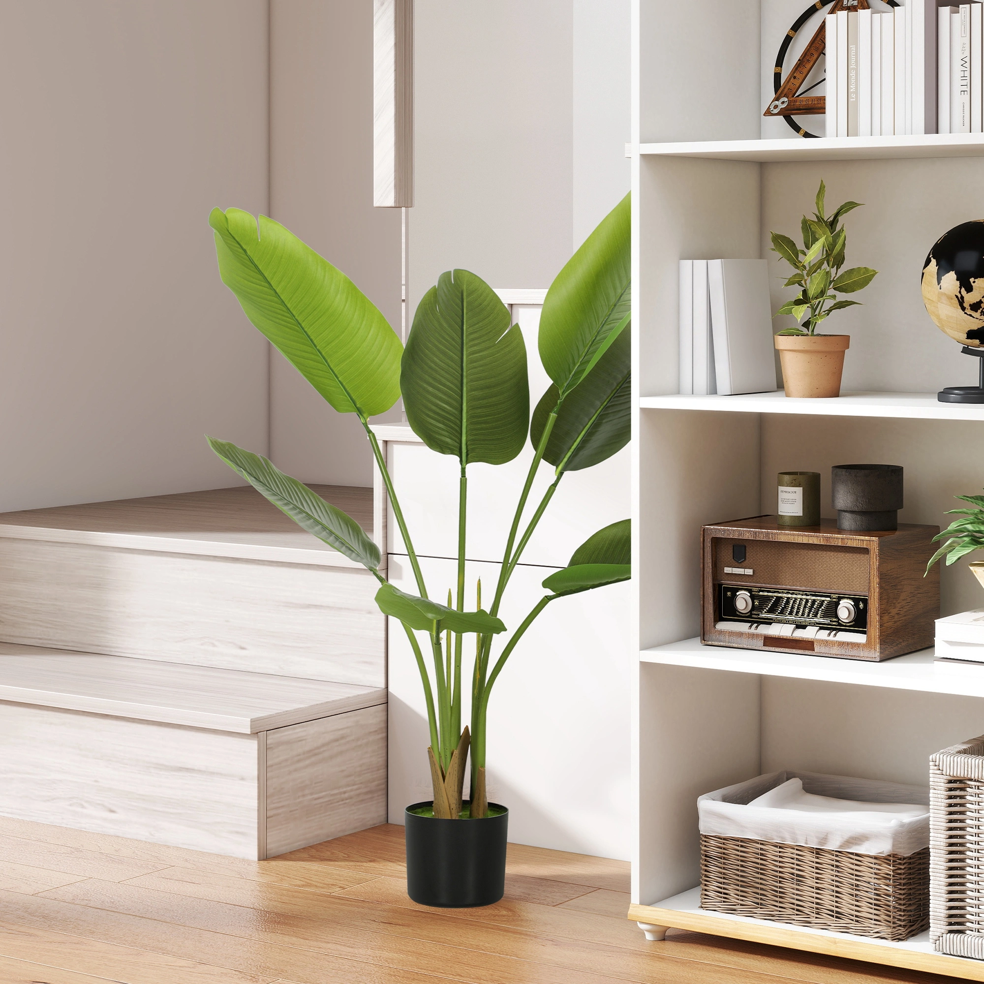 Artificial Plant Fake Greenery Faux Potted Houseplant Indoor Outdoor Decor