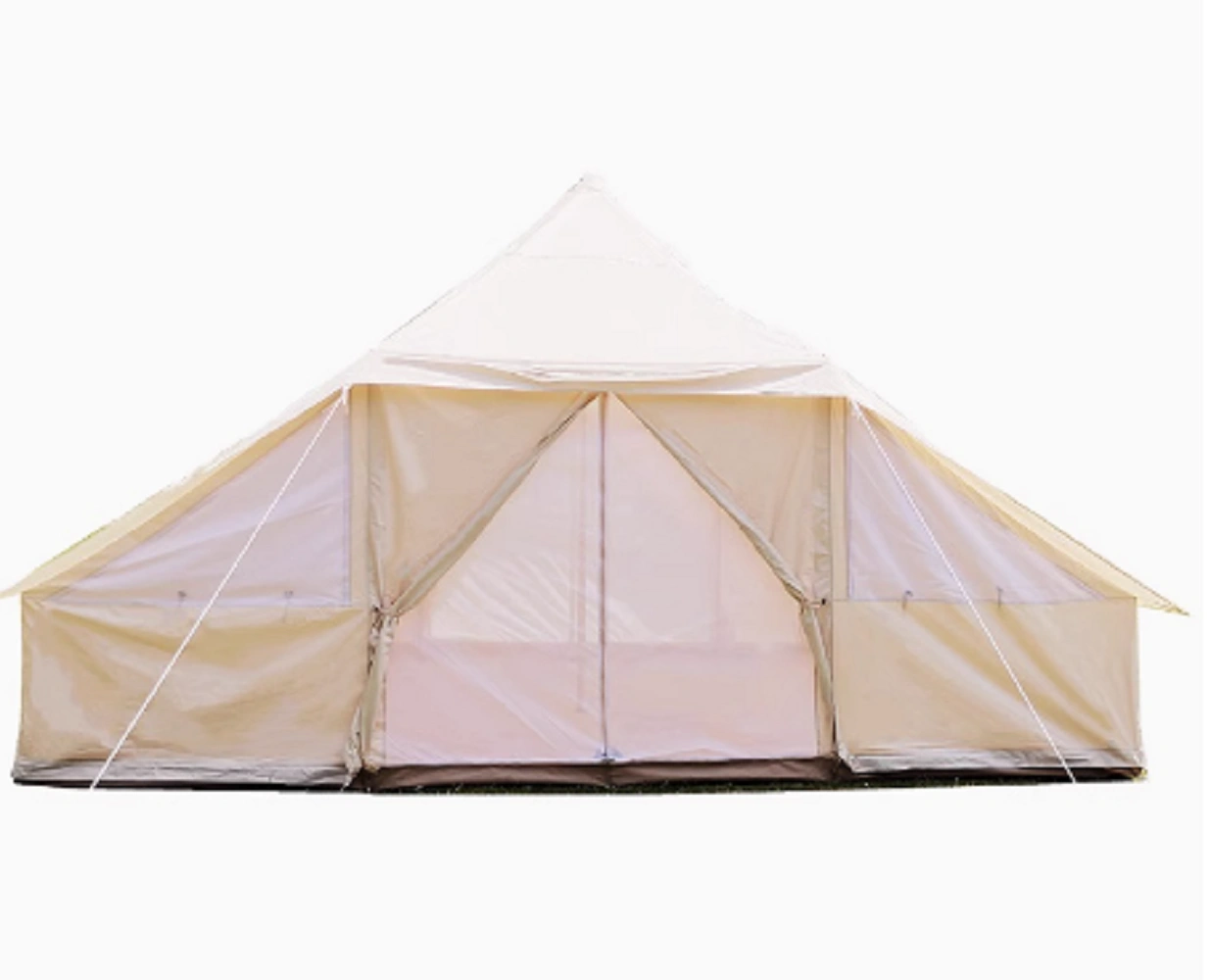 5-8 Person Luxury Glamping Bell Tent, Waterproof Oxford Outdoor Camping Party Tent