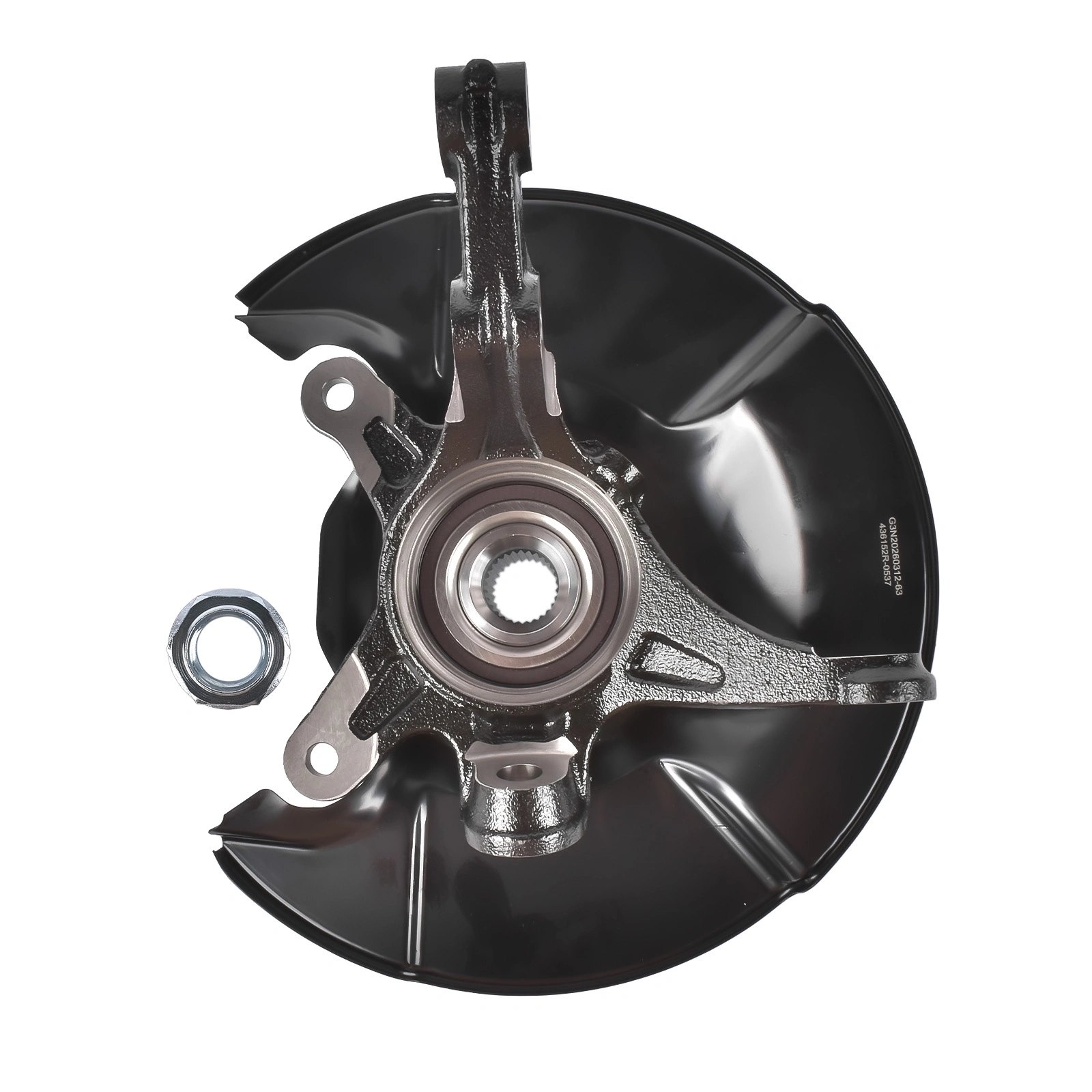 Steering Knuckle + Hub Bearing Fit for Honda Civic MUGEN Si 2006-11 L4 2.0L Front R view 7
