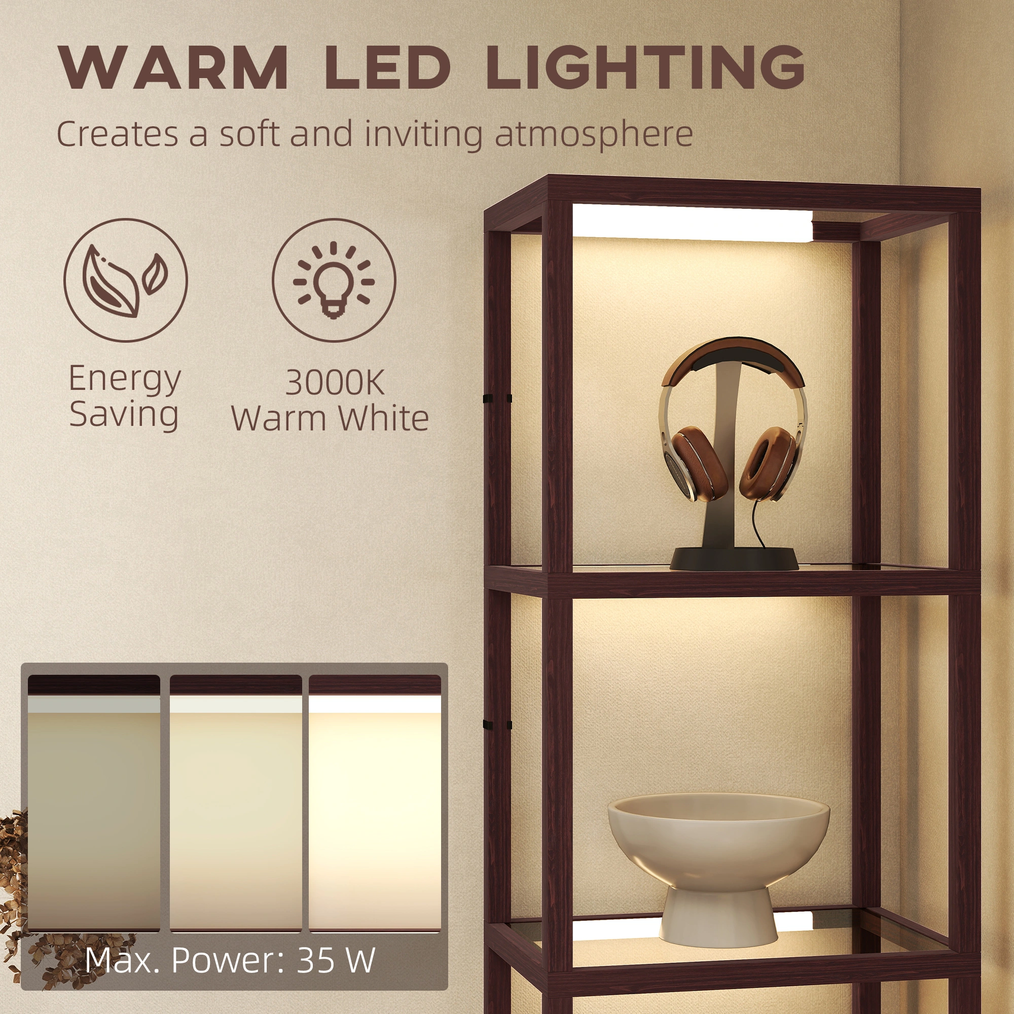 Sleek Floor Lamp - Tall Standing Light for Home Decor, Living Room & Bedroom Use view 5