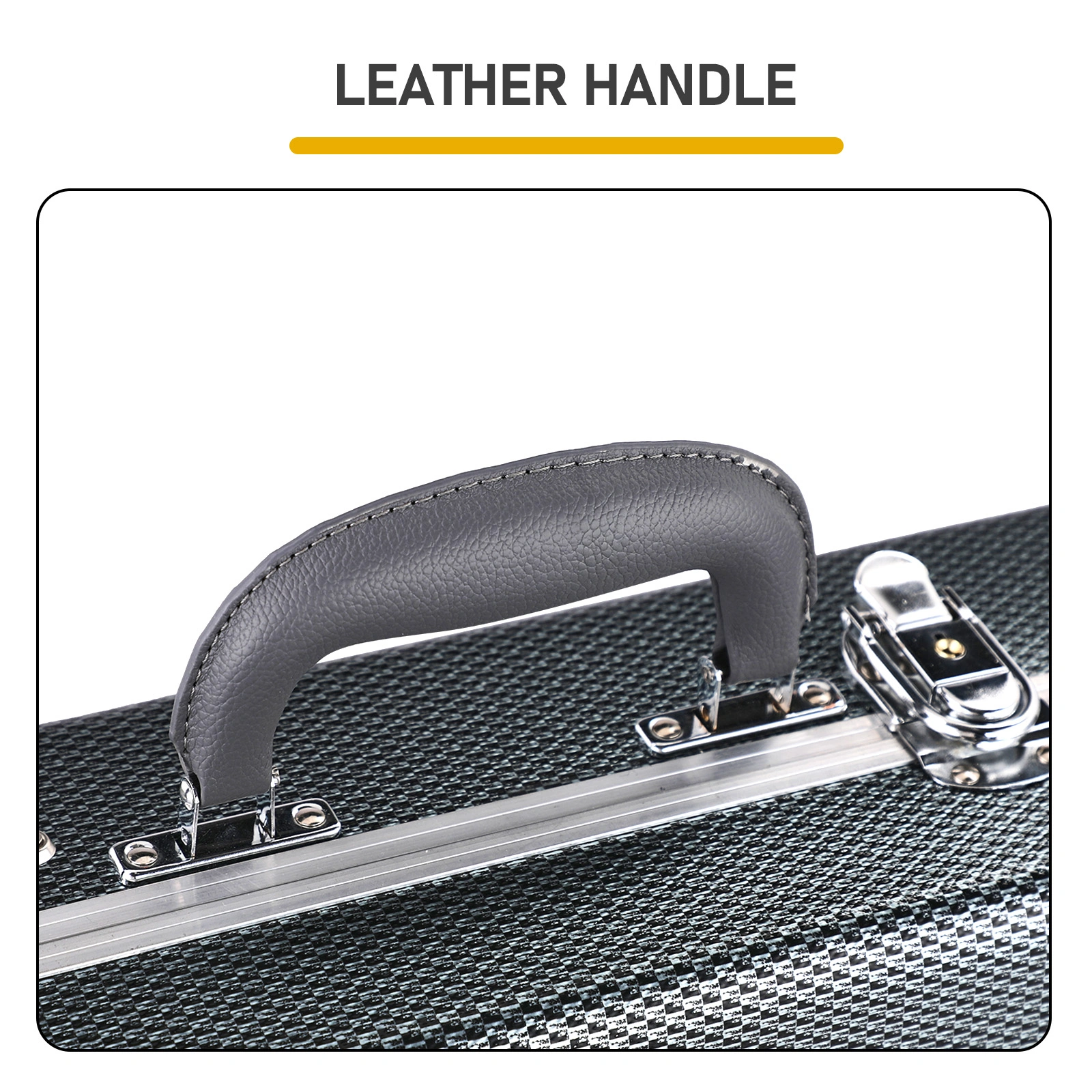 Electric Guitar ABS Molded Hard Case for GST GTL 170 SG and Burning fire Style Flat Grayish Blue view 5