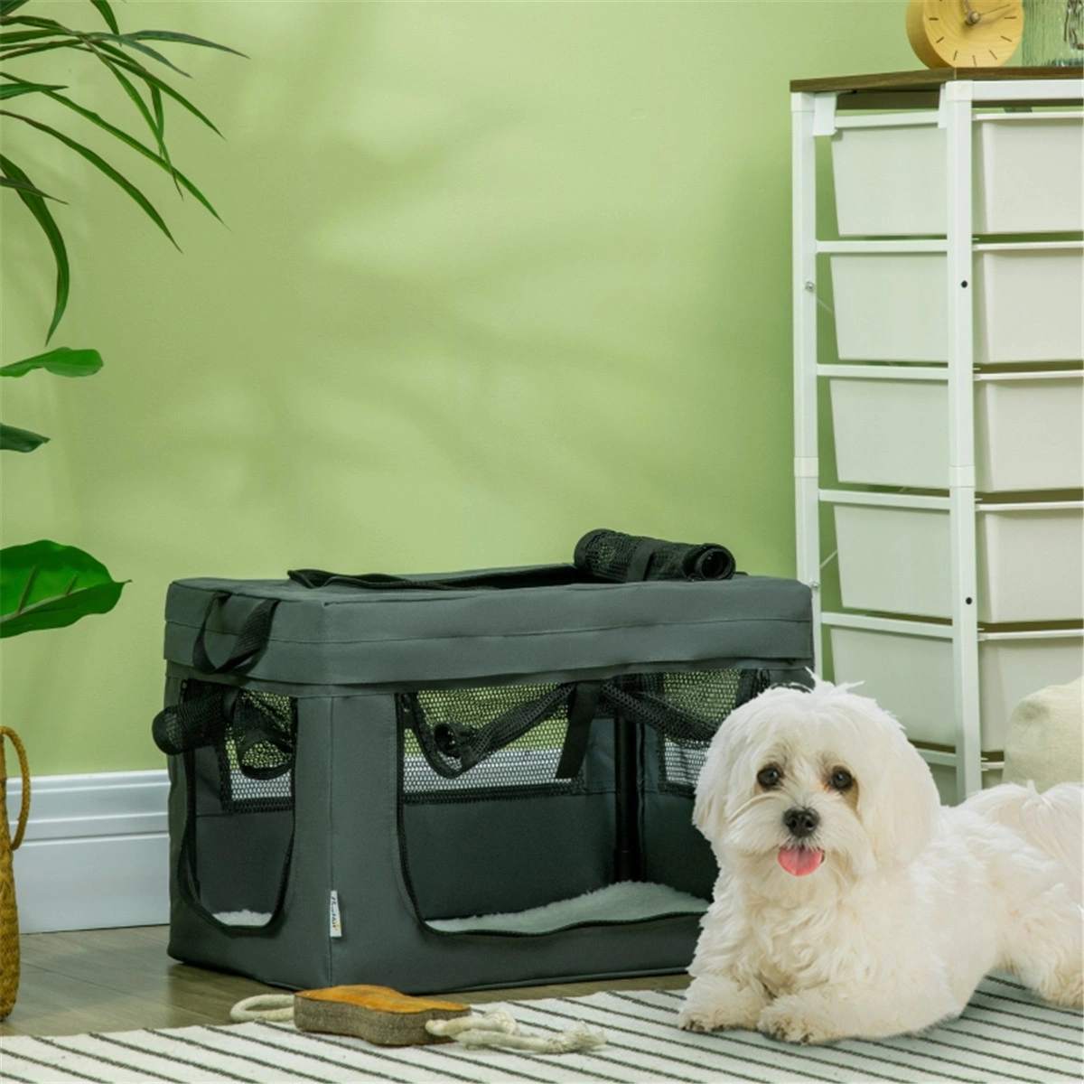 Pet Carrier Bag for Small Dogs & Cats, Portable Airline Approved Soft-Sided Travel Crate with Shoulder Strap, Foldable Pet Tote for Car, Home, and Outdoor Use