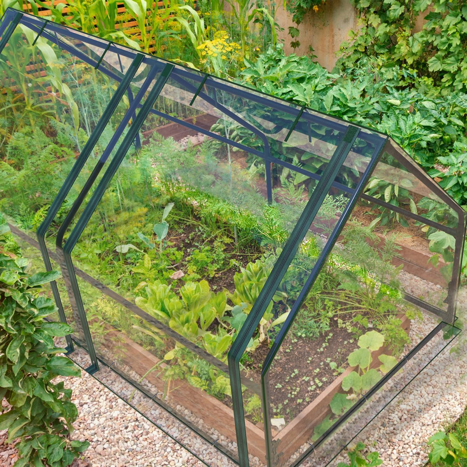 70.86*33.46*37.4 in Portable Mini Greenhouse With Roll-Up Zipper Doors Waterproof UV-Resistant PVC Cover Hot House For Indoor Outdoor Garden Patio Backyard view 8
