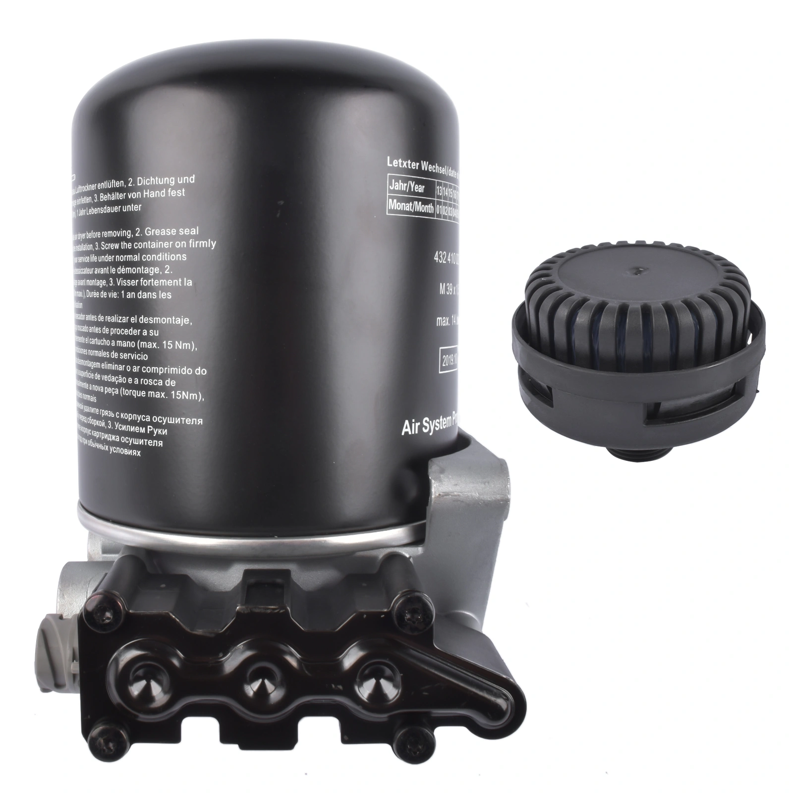 Air Dryer with Coalescing Cartridge 12V 100W for Volvo #21440978 4324252000 S4324252000 view 3