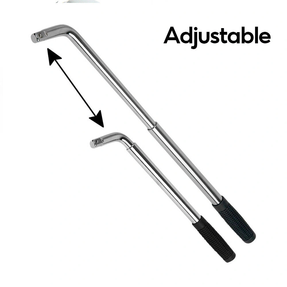 5T Scissor Jack with Extendable Wheel Wrench Brace Socket for Car Van Tire Change Tool view 2