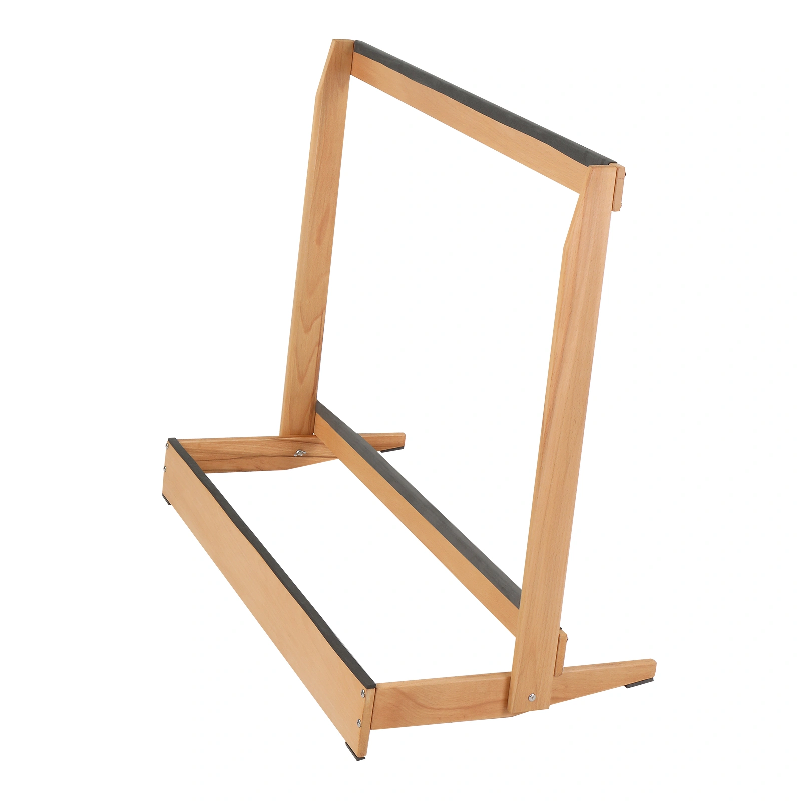 Folding Hardwood Guitar Stand, Compact Case Holder for Electric Guitar, Bass & Acoustic, Space-Saving for Home Studio view 3