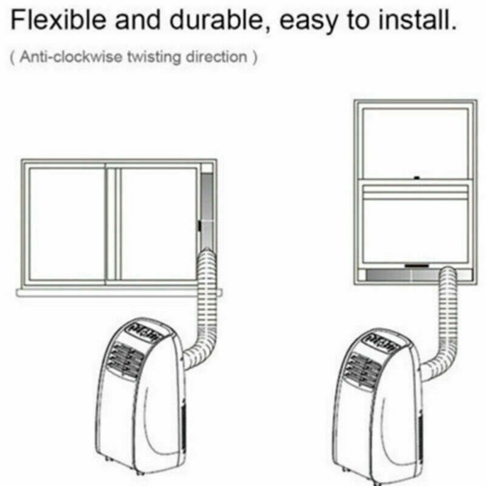 3M Flexible Air Conditioner Exhaust Hose Vent Pipe Duct Outlet UK - AC Condenser Air Duct view 3