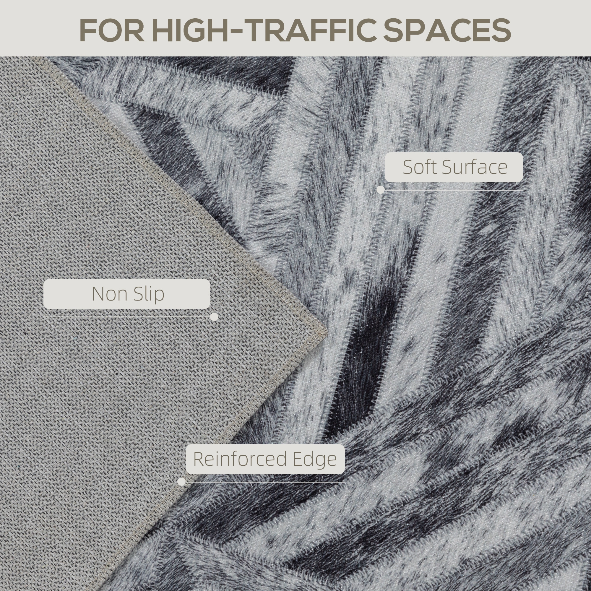 Boho Vintage Area Rug, Soft Low Pile Carpet for Bedroom Living Room Nursery Decor view 4
