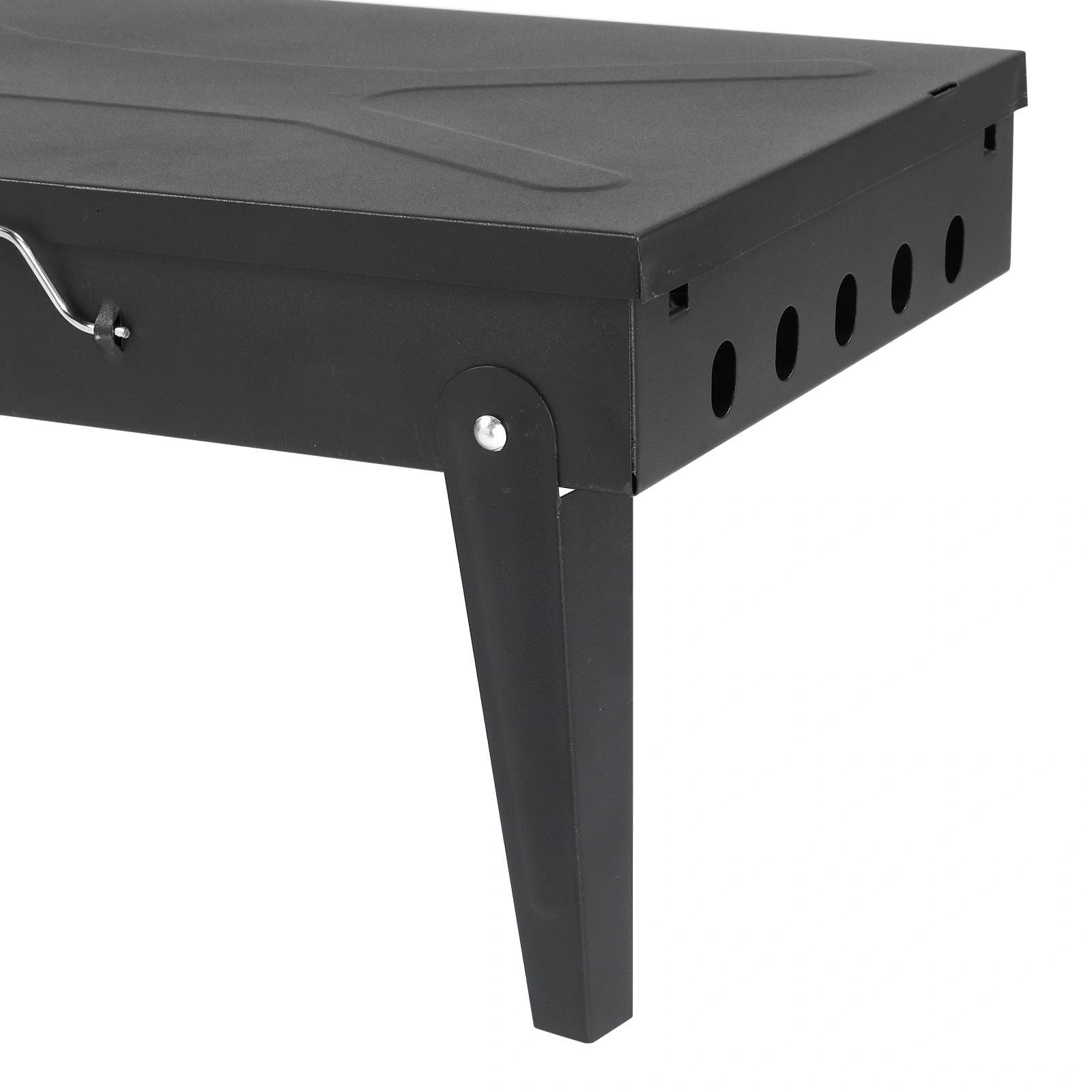 44*27*7cm Portable Square Charcoal Grill Black view 10