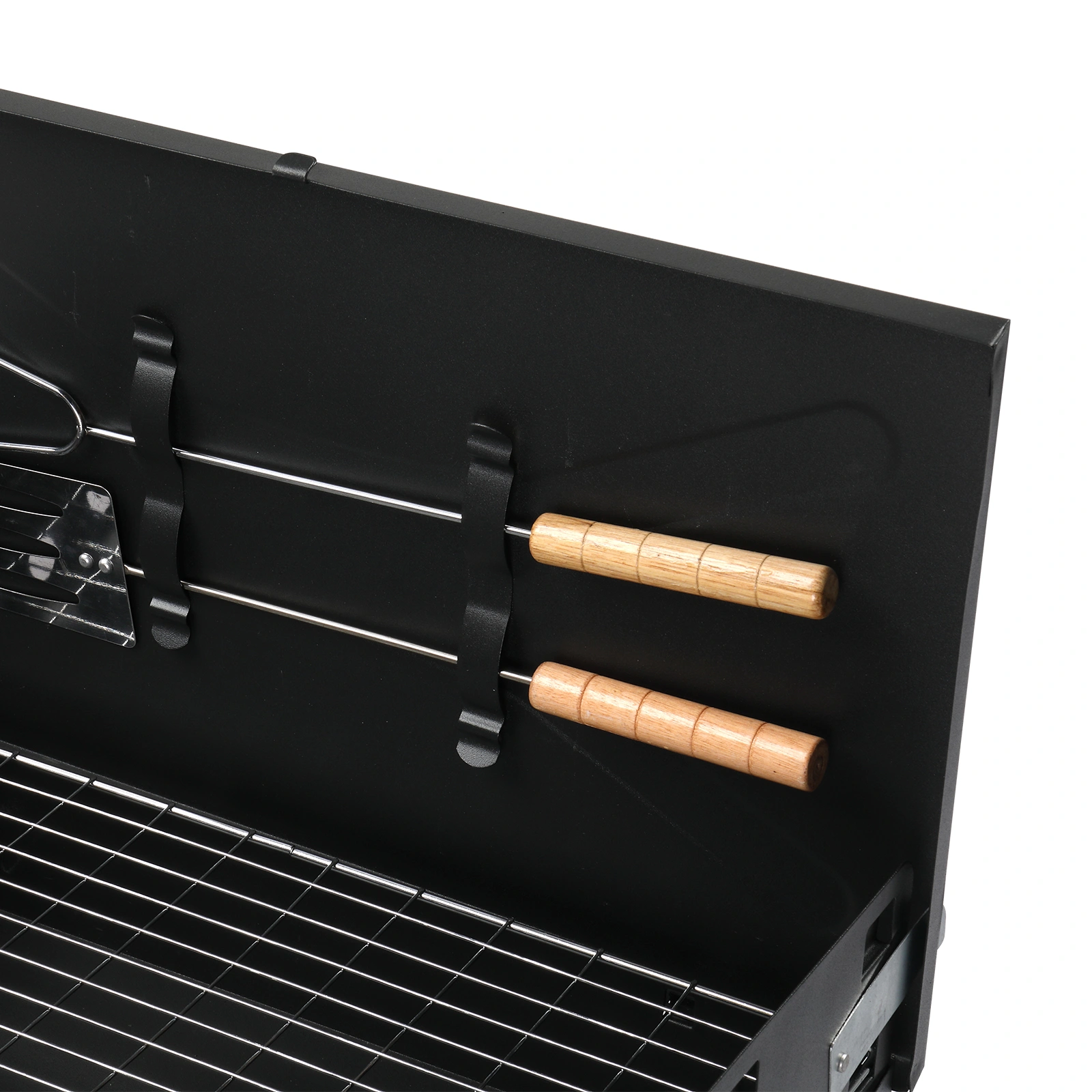 44*27*7cm Portable Square Charcoal Grill Black view 20