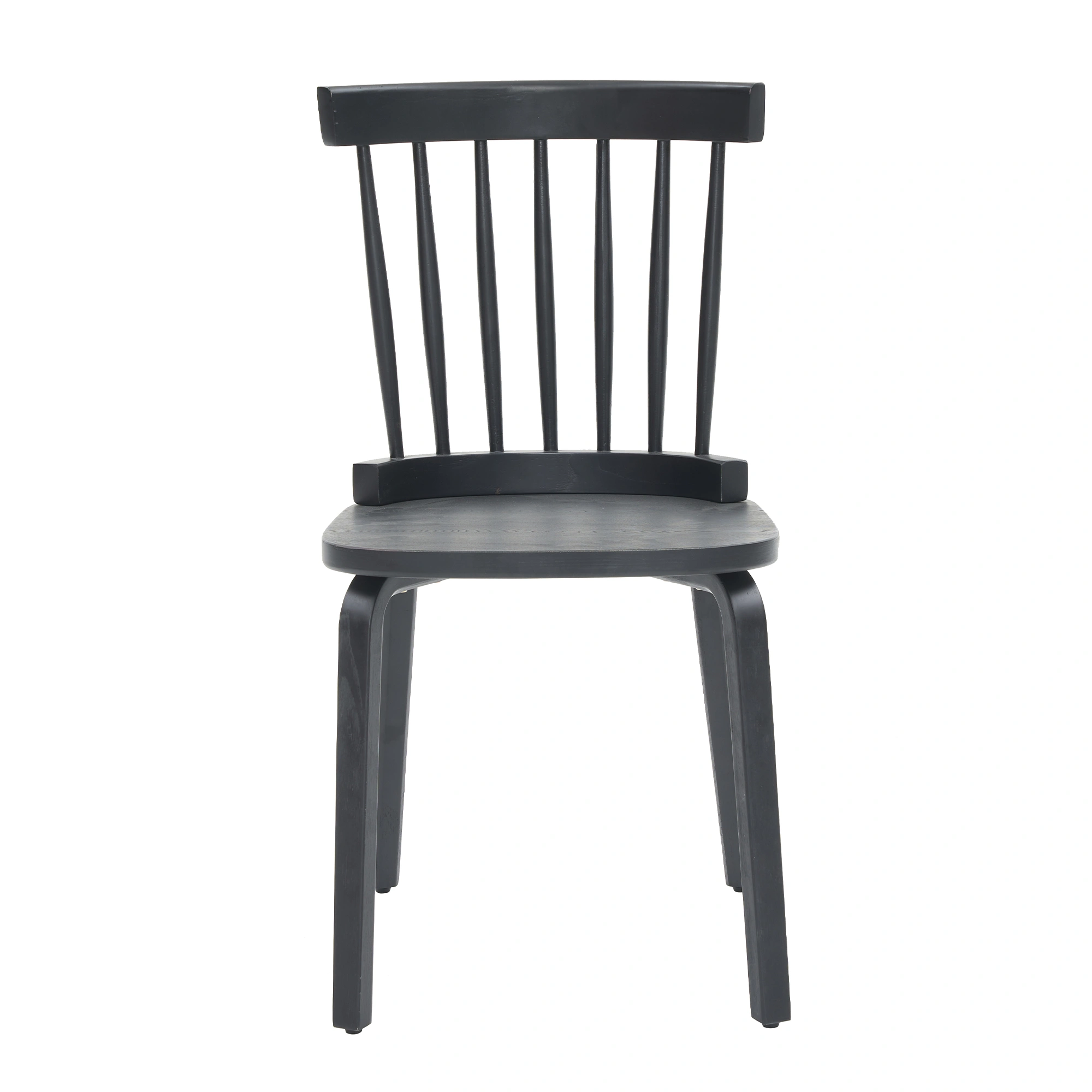 Windsor Dining Chairs Set of 4,Wood Farmhouse Spindle Back, Widen Seat, Mid-Century Modern French Country Style, for Living Room Restaurant, Black view 9