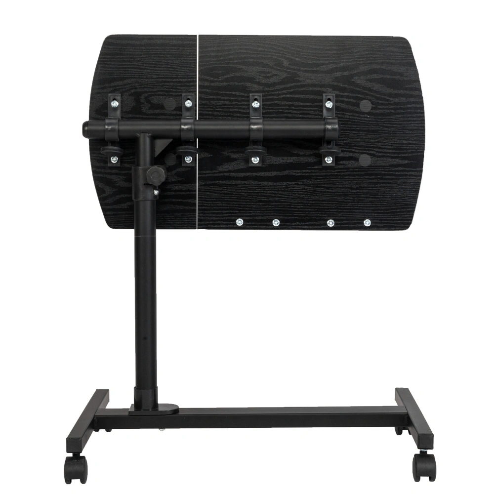 Four-Wheel Multifunctional Flat Surface Lifting Computer Desk Black view 11