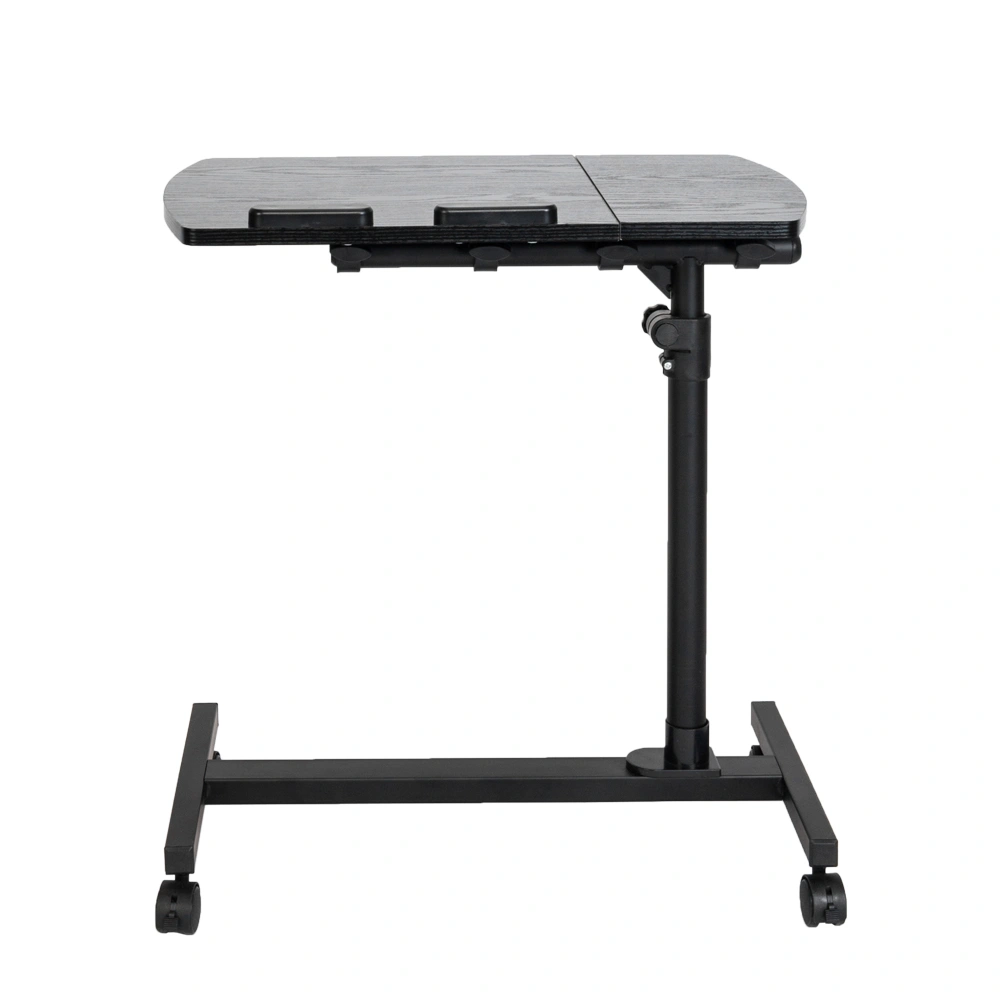 Four-Wheel Multifunctional Flat Surface Lifting Computer Desk Black view 14