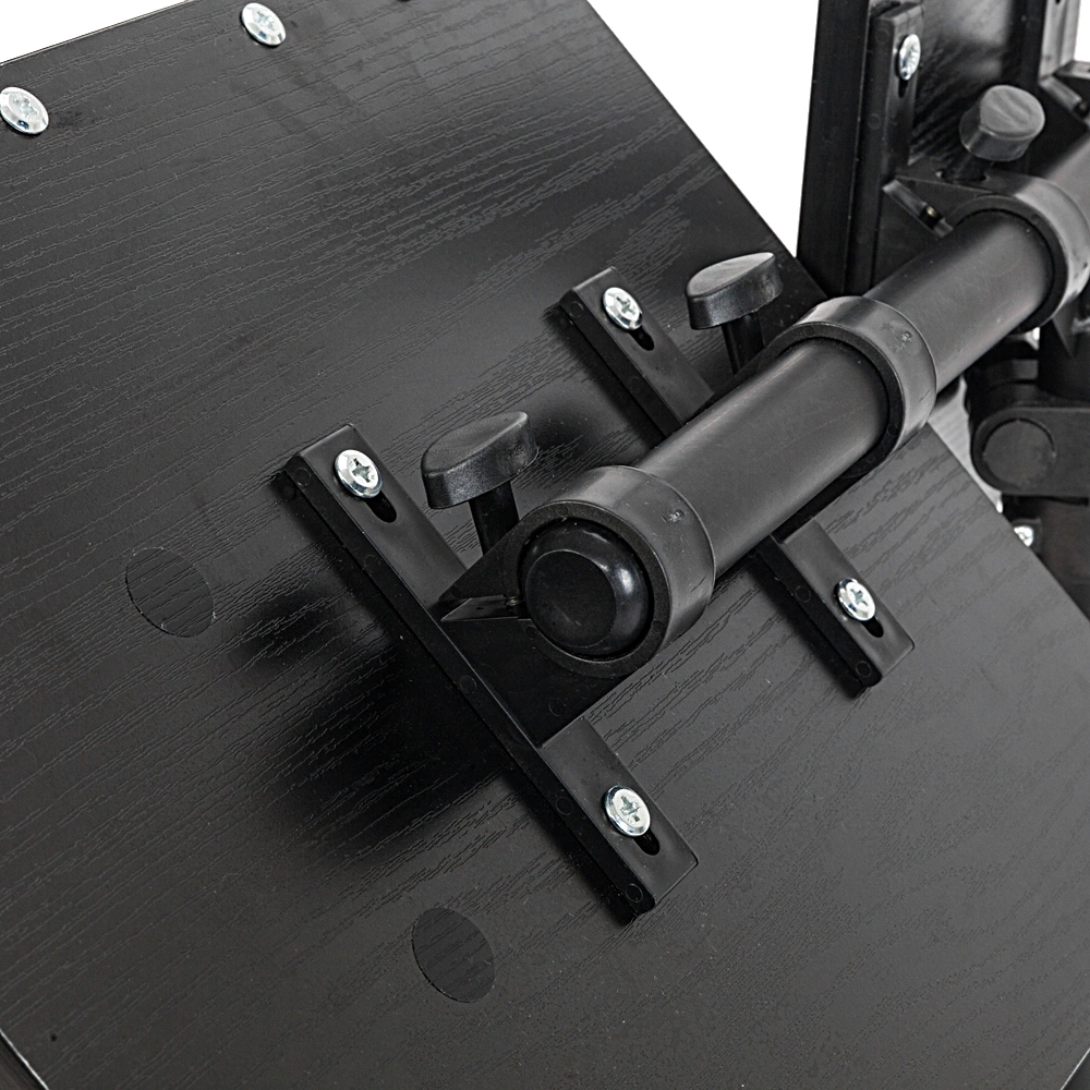 Four-Wheel Multifunctional Flat Surface Lifting Computer Desk Black view 19